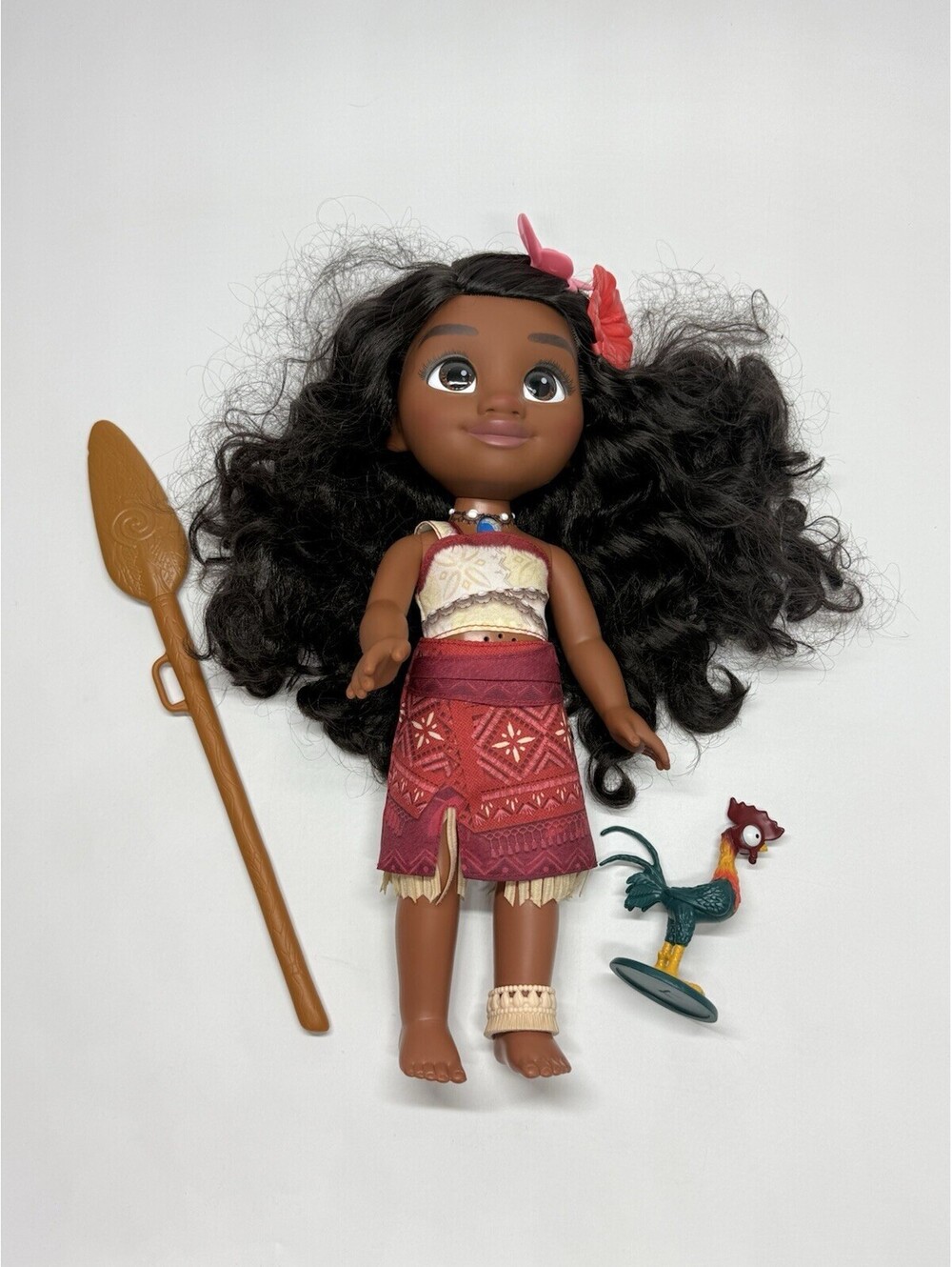 Disney Moana Singing Doll 14” with Heihei Rooster & Oar Accessories